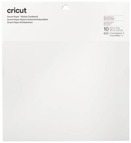 Cricut Smart Paper™ Farbkarton Schnittbreite 30.5cm Weiß von Cricut