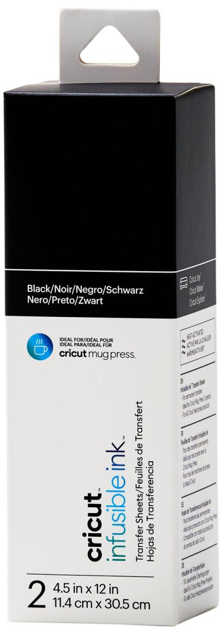 Cricut Transferfolien für Schneideplotter Infusible Ink 11.4 cm x 30.5 cm Black von Cricut