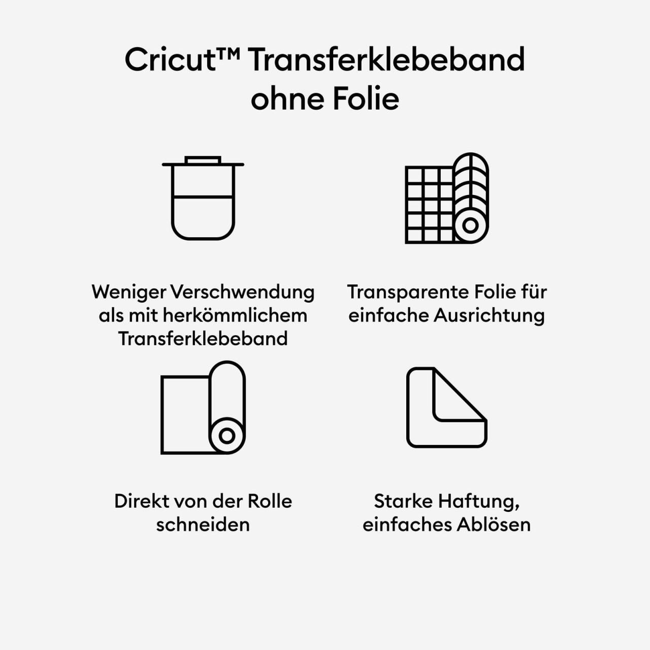Cricut Transferklebeband ohne Trägerfolie für Vinylfolien Cric. Transferklebe... von Cricut