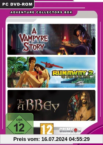 Adventure Collectors Box (A Vampyre Story, Runaway 2: The Dream of the Turtle, The Abbey) von Crimson Cow