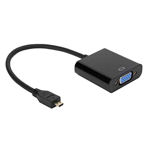 Crisis 1080P Micro HDMI zu VGA Video-Konverter, Micro HDMI zu VGA Video-Konverter, 1080P Video-Konverter, für Raspberry Pi 4B Raspberry Pi 4 exklusiver VGA-Adapter (Micro HDMI auf VGA) von Crisis