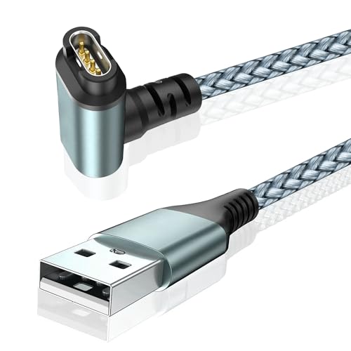 90-Grad-geflochtenes Ladekabel für G-armin Watch, für G-armin Fenix ​​5 5S 5X 6 6S 6X Plus Pro 7 7S 7X, Forerunner 945 45 45S 245 Music, Approach S10 S40 S60 G12 S12 S42, Vívoactive 3 4 4S, Venu 2 von Critin