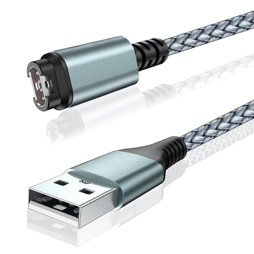 Ladekabel für G-armin-Uhren, kompatibel mit G-armin Fenix ​​5 5S 5X 6 6S 6X Plus Pro 7 7S 7X, Forerunner 945 45 45S 245 Music, Approach S10 S40 S60 G12 S12 S42, Vívoactive 3 4 4S, Venu 2, 1er-Pack, 2m von Critin
