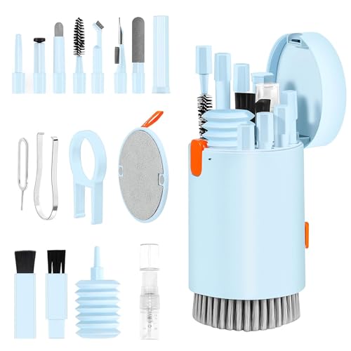 20-in-1 Elektronik Reinigungsset für AirPods, Laptops, Handys, Tastaturen – Professionelle Screen Cleaner Kit mit Mikrofasertuch, Reinigungsbürsten, USB-Staubentferner von Critin