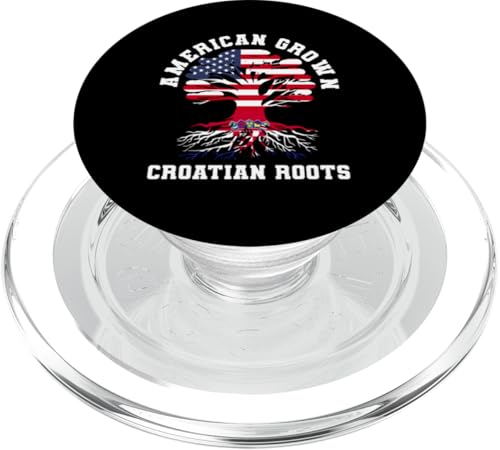 Amerikanische gewachsene kroatische Wurzeln Amerika Kroatien Erbe PopSockets PopGrip für MagSafe Amerikanische gewachsene kroatische Wurzeln Amerika Kroatien Erbe PopSockets PopGrip für MagSafe von Croatia Flag Designs Proud Croatian Roots