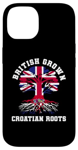 Britisch gewachsene kroatische Wurzeln, britisches Kroatien-Erbe Hülle für iPhone 14 von Croatia Flag Designs Proud Croatian Roots
