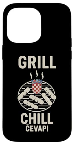 Cevapi Grill Kroatien Essen lustig kroatisch BBQ Grill Chill Hülle für iPhone 14 Pro Max von Croatia Flag Designs Proud Croatian Roots
