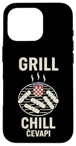 Cevapi Grill Kroatien Essen lustig kroatisch BBQ Grill Chill Hülle für iPhone 16 Pro Cevapi Grill Kroatien Essen lustig kroatisch BBQ Grill Chill Hülle für iPhone 16 Pro von Croatia Flag Designs Proud Croatian Roots