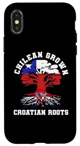 Chilenisch gewachsene kroatische Wurzeln Chile Kroatien Erbe Hülle für iPhone X/XS Chilenisch gewachsene kroatische Wurzeln Chile Kroatien Erbe Hülle für iPhone X/XS von Croatia Flag Designs Proud Croatian Roots