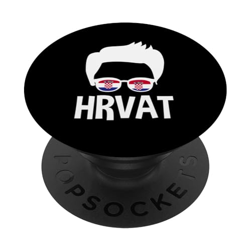 Hrvat Kroatien Junge Silhouette Kroatische Flagge Sonnenbrille Herren PopSockets Klebender PopGrip Hrvat Kroatien Junge Silhouette Kroatische Flagge Sonnenbrille Herren PopSockets Klebender PopGrip von Croatia Flag Designs Proud Croatian Roots