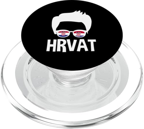 Hrvat Kroatien Junge Silhouette Kroatische Flagge Sonnenbrille Herren PopSockets PopGrip für MagSafe Hrvat Kroatien Junge Silhouette Kroatische Flagge Sonnenbrille Herren PopSockets PopGrip für MagSafe von Croatia Flag Designs Proud Croatian Roots