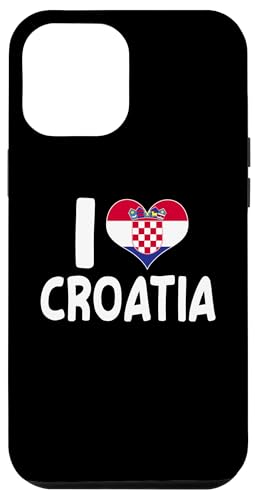 Ich liebe Kroatien Kroatien Flagge Herz Hrvatska Lover Hülle für iPhone 12 Pro Max Ich liebe Kroatien Kroatien Flagge Herz Hrvatska Lover Hülle für iPhone 12 Pro Max von Croatia Flag Designs Proud Croatian Roots