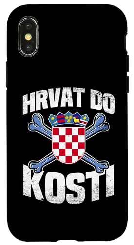Kroat To The Bone Hrvatska Pride Wear Proud Kroatisch Hülle für iPhone X/XS Kroat To The Bone Hrvatska Pride Wear Proud Kroatisch Hülle für iPhone X/XS von Croatia Flag Designs Proud Croatian Roots