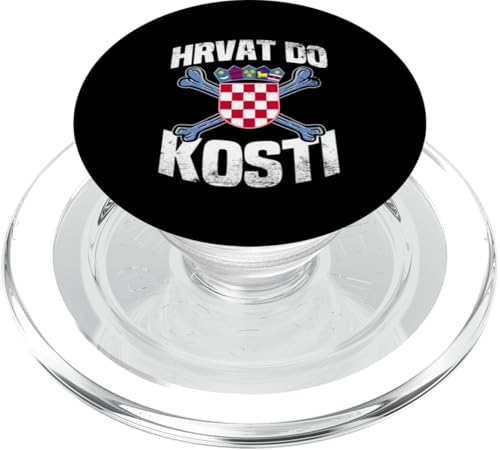 Kroat To The Bone Hrvatska Pride Wear Proud Kroatisch PopSockets PopGrip für MagSafe Kroat To The Bone Hrvatska Pride Wear Proud Kroatisch PopSockets PopGrip für MagSafe von Croatia Flag Designs Proud Croatian Roots