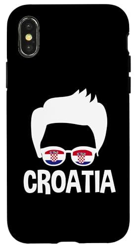Kroatien Junge Silhouette Kroatische Flagge Sonnenbrille Herren Hülle für iPhone X/XS Kroatien Junge Silhouette Kroatische Flagge Sonnenbrille Herren Hülle für iPhone X/XS von Croatia Flag Designs Proud Croatian Roots