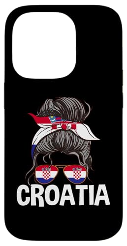 Kroatien Mädchen Unordentlicher Haarknoten Stolze Kroatische Frauen Hülle für iPhone 14 Pro Kroatien Mädchen Unordentlicher Haarknoten Stolze Kroatische Frauen Hülle für iPhone 14 Pro von Croatia Flag Designs Proud Croatian Roots