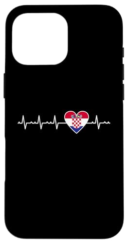 Kroatische Flagge Herzschlag Bekleidung Hrvatska Heart Wear Hülle für iPhone 16 Pro Max Kroatische Flagge Herzschlag Bekleidung Hrvatska Heart Wear Hülle für iPhone 16 Pro Max von Croatia Flag Designs Proud Croatian Roots