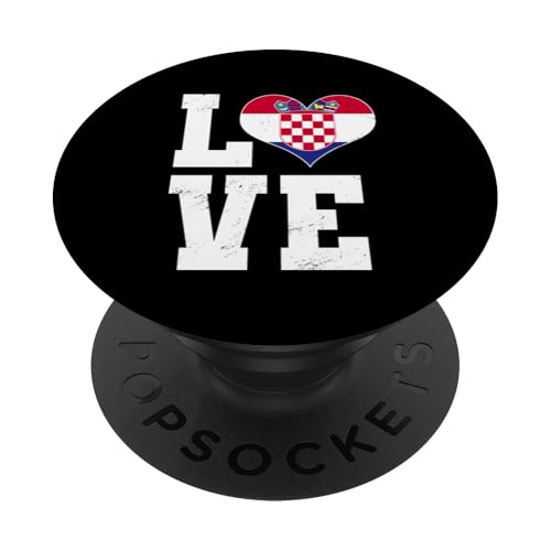 Liebe Kroatien Kroatien Stolz Kroatische Flagge Herz PopSockets Klebender PopGrip Liebe Kroatien Kroatien Stolz Kroatische Flagge Herz PopSockets Klebender PopGrip von Croatia Flag Designs Proud Croatian Roots