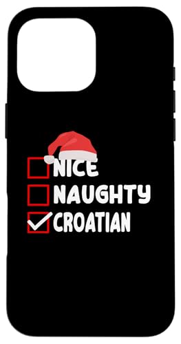 Lustige kroatische Weihnachtskleidung Hrvatska XMAS Humor Hülle für iPhone 16 Pro Max Lustige kroatische Weihnachtskleidung Hrvatska XMAS Humor Hülle für iPhone 16 Pro Max von Croatia Flag Designs Proud Croatian Roots