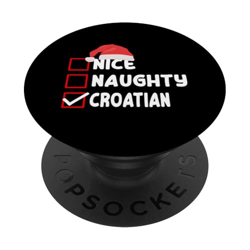 Lustige kroatische Weihnachtskleidung Hrvatska XMAS Humor PopSockets Klebender PopGrip Lustige kroatische Weihnachtskleidung Hrvatska XMAS Humor PopSockets Klebender PopGrip von Croatia Flag Designs Proud Croatian Roots