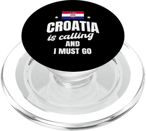 Lustiger Kroatien-Liebhaber Spruch Kroatien Urlaub Bekleidung PopSockets PopGrip für MagSafe von Croatia Flag Designs Proud Croatian Roots