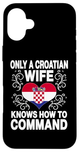 Lustiger kroatischer Ehefrau Spruch "Married Croat Girl" Humor Hülle für iPhone 16 Plus Lustiger kroatischer Ehefrau Spruch "Married Croat Girl" Humor Hülle für iPhone 16 Plus von Croatia Flag Designs Proud Croatian Roots