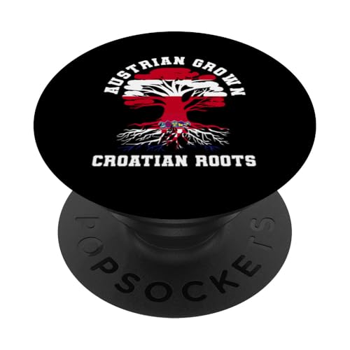 Österreich gewachsene kroatische Wurzeln Österreich Kroatien Erbe PopSockets Klebender PopGrip Österreich gewachsene kroatische Wurzeln Österreich Kroatien Erbe PopSockets Klebender PopGrip von Croatia Flag Designs Proud Croatian Roots