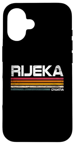 Rijeka Kroatien Retro Design Rijeka Karneval Rijeka Altstadt Hülle für iPhone 16 Rijeka Kroatien Retro Design Rijeka Karneval Rijeka Altstadt Hülle für iPhone 16 von Croatia Flag Designs Proud Croatian Roots