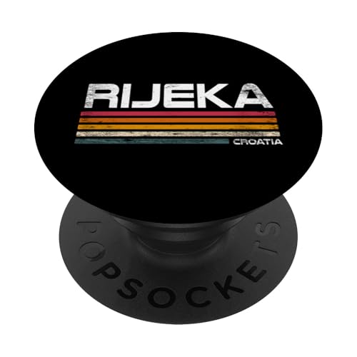 Rijeka Kroatien Retro Design Rijeka Karneval Rijeka Altstadt PopSockets Klebender PopGrip Rijeka Kroatien Retro Design Rijeka Karneval Rijeka Altstadt PopSockets Klebender PopGrip von Croatia Flag Designs Proud Croatian Roots