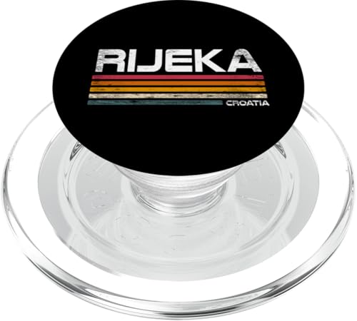 Rijeka Kroatien Retro Design Rijeka Karneval Rijeka Altstadt PopSockets PopGrip für MagSafe von Croatia Flag Designs Proud Croatian Roots
