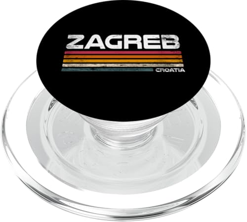 Zagreb Kroatien Retro Design Kroatische Hauptstadt PopSockets PopGrip für MagSafe Zagreb Kroatien Retro Design Kroatische Hauptstadt PopSockets PopGrip für MagSafe von Croatia Flag Designs Proud Croatian Roots