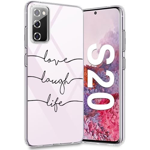 Croazhi Galaxy S20 Handyhülle für Samsung Galaxy S20 5G Hülle, Transparente Dünn Silikon Blumen Muster, Galaxy S20 Handytasche Case 360 Grad Bumper Bunt Stoßfest Schutzhülle für Samsung S20 (D) von Croazhi