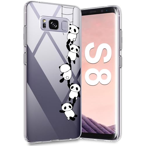 Croazhi Galaxy S8 Handyhülle für Samsung Galaxy S8 Hülle, Transparente Dünn Silikon Bunt Blumen Muster, Galaxy S8 Handytasche Case 360 Grad TPU Bumper Stoßfest Schutzhülle für Samsung S8 (C) von Croazhi