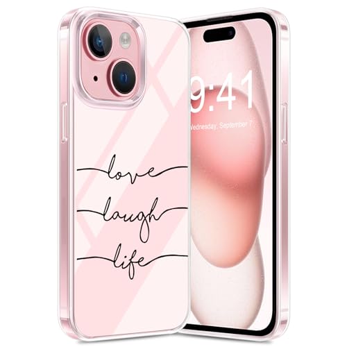 Croazhi Handyhülle Kompatibel mit iPhone 15 Hülle Transparente Dünn Silikon Blumen Muster Schutzhülle für iPhone 15 Bunt TPU Bumper Stoßfest für Apple 15 2023 6,1 Zoll (D) von Croazhi