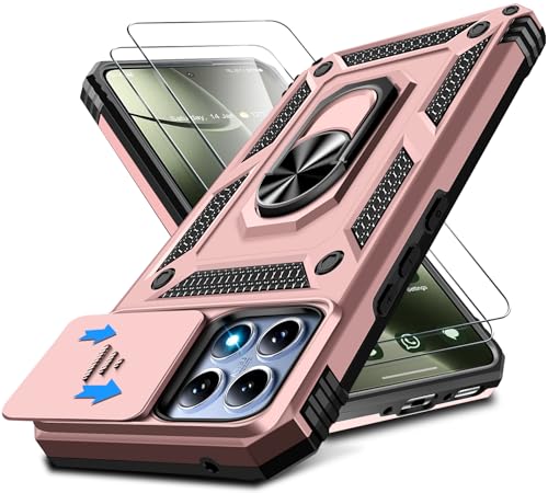 Croazhi Kameraschutz Handyhülle für Xiaomi 14T 5G Hülle mit Xiaomi 14T Schutzfolie, 360° Magnet Metall Ring Halter 14T 5G Handytasche Case Militär Ständer Schutzhülle für Xiaomi 14T 5G Handy (Rosa) Croazhi Kameraschutz Handyhülle für Xiaomi 14T 5G Hülle mit Xiaomi 14T Schutzfolie, 360° Magnet Metall Ring Halter 14T 5G Handytasche Case Militär Ständer Schutzhülle für Xiaomi 14T 5G Handy (Rosa) von Croazhi