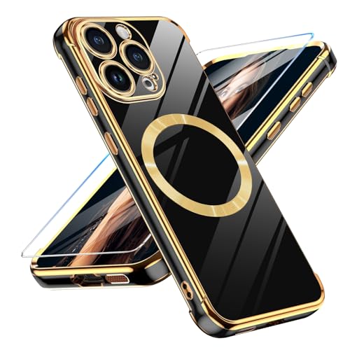 Croazhi Magnetisch Handyhülle für iPhone 16 Pro Max Hülle mit Mag-Safe, Kameraschutz Weich Silikon Handytasche Case für iPhone 16 Pro Max Stoßfeste Schutzhülle für iPhone 16 Pro Max Handy (Schwarz) Croazhi Magnetisch Handyhülle für iPhone 16 Pro Max Hülle mit Mag-Safe, Kameraschutz Weich Silikon Handytasche Case für iPhone 16 Pro Max Stoßfeste Schutzhülle für iPhone 16 Pro Max Handy (Schwarz) von Croazhi
