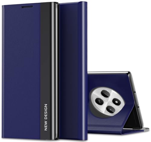 Croazhi Schutzhülle für Xiaomi Redmi 14C Hülle, View Galvanikstreifen Flip Case 360° Full Body Stoßfest Handy Schutzhülle für Xiaomi Redmi 14C 5G Cover Basic (Blau) von Croazhi