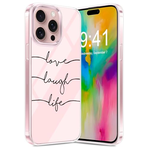 Handyhülle Kompatibel mit iPhone 16 Pro Max Hülle Transparente Dünn Silikon Blumen Muster Handy Tasche Case für iPhone 16 Pro Max Bunt TPU Bumper Stoßfest Schutzhülle für iPhone 16 Pro Max (D) von Croazhi