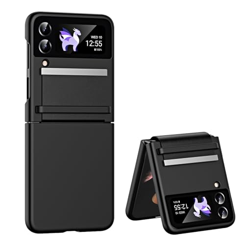 Handyhülle für Samsung Galaxy Z Flip 3 5G Hülle, Ultra Dünn Folable Matt PC Flip 3 Handy Tasche Case mit vegan Leather Strap Scharnierschutz Stoßfeste Schutzhülle für Samsung Galaxy Z Flip3 (Schwarz) Handyhülle für Samsung Galaxy Z Flip 3 5G Hülle, Ultra Dünn Folable Matt PC Flip 3 Handy Tasche Case mit vegan Leather Strap Scharnierschutz Stoßfeste Schutzhülle für Samsung Galaxy Z Flip3 (Schwarz) von Croazhi