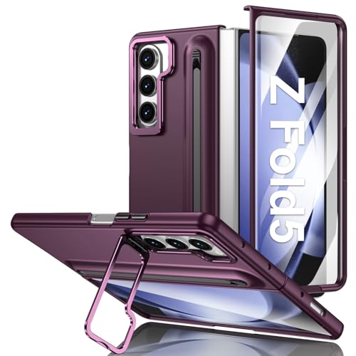 Hülle für Samsung Galaxy Z Fold 5 Handyhülle mit Displayschutz, Schlank mit Pen, Kamera Ständer Halter, Hart PC All Inclusive Robuste Militär Stoßfest Schutzhülle für Samsung Galaxy Z Fold 5 (Rot) Hülle für Samsung Galaxy Z Fold 5 Handyhülle mit Displayschutz, Schlank mit Pen, Kamera Ständer Halter, Hart PC All Inclusive Robuste Militär Stoßfest Schutzhülle für Samsung Galaxy Z Fold 5 (Rot) von Croazhi