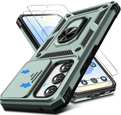 Kameraschutz Handyhülle für Samsung Galaxy S25 Hülle mit schutzfolie*2, 360 Grad Magnet Metall Ring Halter Galaxy S25 Handytasche Case Militär Stoßfest Schutzhülle für Samsung Galaxy S25 5G (Grün) Kameraschutz Handyhülle für Samsung Galaxy S25 Hülle mit schutzfolie*2, 360 Grad Magnet Metall Ring Halter Galaxy S25 Handytasche Case Militär Stoßfest Schutzhülle für Samsung Galaxy S25 5G (Grün) von Croazhi