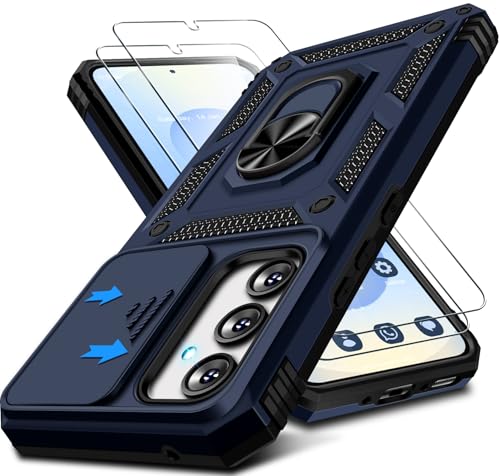 Kameraschutz Handyhülle für Samsung Galaxy S25 Plus Hülle mit schutzfolie*2, 360 Grad Magnet Ring Halter Galaxy S25 Plus Handytasche Case Militär Stoßfest Schutzhülle für Samsung S25 Plus (Blau) Kameraschutz Handyhülle für Samsung Galaxy S25 Plus Hülle mit schutzfolie*2, 360 Grad Magnet Ring Halter Galaxy S25 Plus Handytasche Case Militär Stoßfest Schutzhülle für Samsung S25 Plus (Blau) von Croazhi