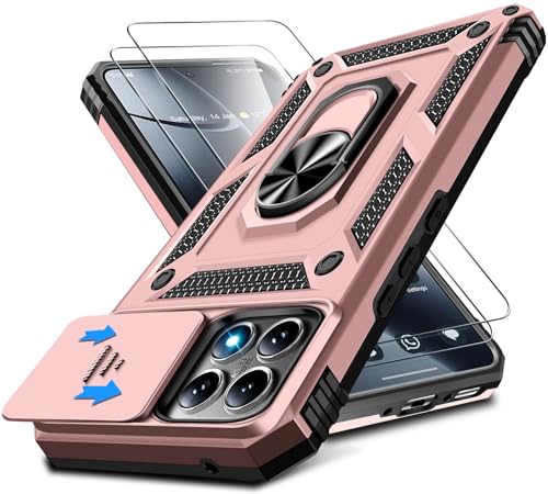 Kameraschutz Handyhülle für Xiaomi 14T Pro 5G Hülle mit Xiaomi 14T Pro Schutzfolie, 360° Magnet Metall Ring Halter 14T Pro Handytasche Case Militär Ständer Schutzhülle für Xiaomi 14T Pro 5G (Rosa) Kameraschutz Handyhülle für Xiaomi 14T Pro 5G Hülle mit Xiaomi 14T Pro Schutzfolie, 360° Magnet Metall Ring Halter 14T Pro Handytasche Case Militär Ständer Schutzhülle für Xiaomi 14T Pro 5G (Rosa) von Croazhi
