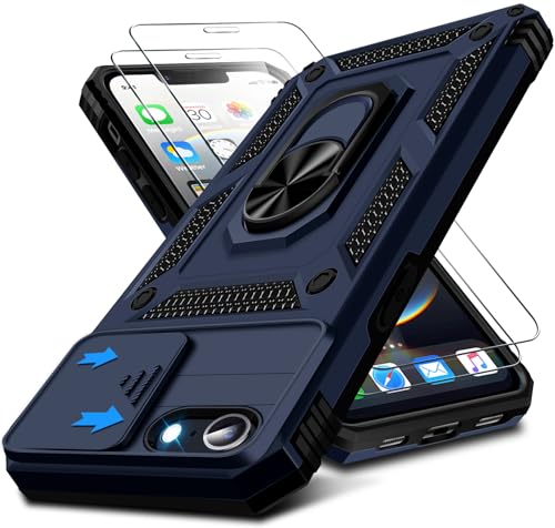 Kameraschutz Handyhülle für iPhone 16e Hülle mit iPhone 16e Schutzfolie, 360 Grad Magnet Metall Ring Halter für iPhone SE 2025 Handytasche Case Militär Stoßfest Schutzhülle für iPhone 16e (Blau) Kameraschutz Handyhülle für iPhone 16e Hülle mit iPhone 16e Schutzfolie, 360 Grad Magnet Metall Ring Halter für iPhone SE 2025 Handytasche Case Militär Stoßfest Schutzhülle für iPhone 16e (Blau) von Croazhi