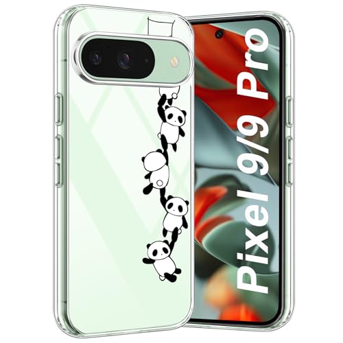 Pixel 9 Pro Handyhülle für Google Pixel 9 Hülle, Transparente Dünn Silikon Dandelion Blumen Muster, Pixel 9 Pro Handytasche Case 360 Grad Bunt Bumper Stoßfest Schutzhülle für Google 9 Pro (C) von Croazhi