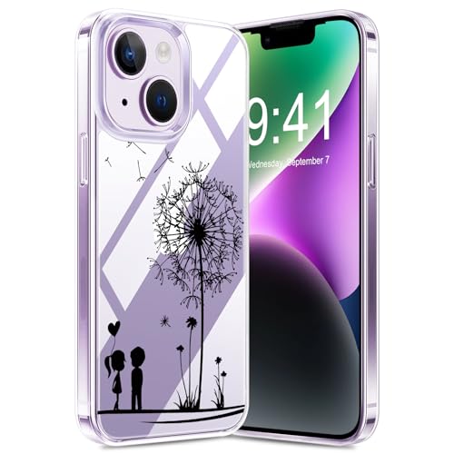 Transparente Handyhülle Kompatibel mit iPhone 14 Hülle Durchsichtig Dünn Silikon Dandelion Blumen Muster Handy Tasche Case für iPhone 14 Bunt TPU Bumper Stoßfest Schutzhülle für iPhone Handy (A) Transparente Handyhülle Kompatibel mit iPhone 14 Hülle Durchsichtig Dünn Silikon Dandelion Blumen Muster Handy Tasche Case für iPhone 14 Bunt TPU Bumper Stoßfest Schutzhülle für iPhone Handy (A) von Croazhi