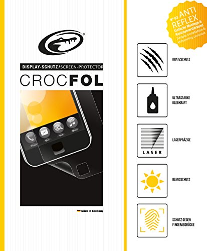 CROCFOL ANTIREFLEX 5K HD Schutzfolie für das Panasonic HDC-SD40. Entspiegelnd (ANTI-GLARE) und Schutz gegen Fingerabdrücke (ANTI-FINGERPRINT). 3D Touch Folie für das Original Panasonic HDC-SD40. Hergestellt in Deutschland. von Crocfol