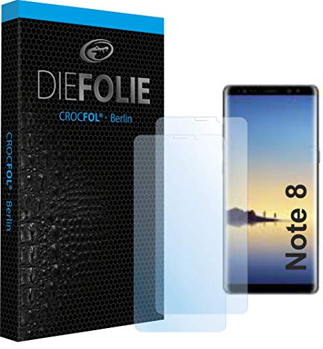 Crocfol Schutzfolie vom Testsieger [2 St.] kompatibel mit Samsung Galaxy Note 8 - selbstheilende Premium 5D Langzeit-Panzerfolie inkl. Veredelung - für vorne, hüllenfreundlich von Crocfol