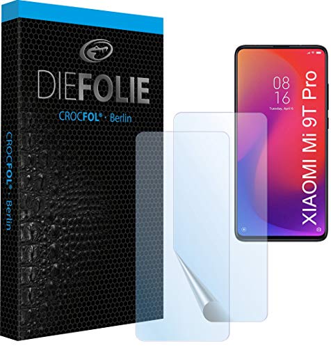 Crocfol Schutzfolie vom Testsieger [2 St.] kompatibel mit Xiaomi Mi 9T Pro - selbstheilende Premium 5D Langzeit-Panzerfolie - für vorne, hüllenfreundlich von Crocfol