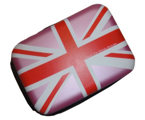 Croco Tough Series Etui für Digitalkameras, Union Jack-Design, stoß- und wasserfest M Rose von Croco